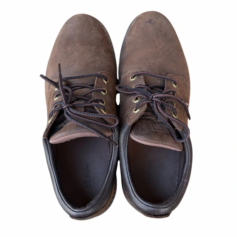 L.L. Bean Stonington Brown Leather Oxford Shoe Men’s Size 11.5 - Picture 5 of 11